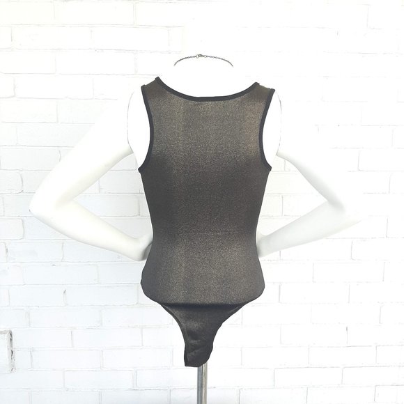 Vintage Metallic Gold Body Suit - Picture 5 of 6